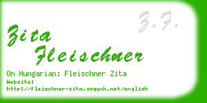 zita fleischner business card